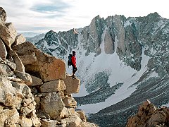 Mountaineering in the Sierra Nevada, John Muir Wilderness, California